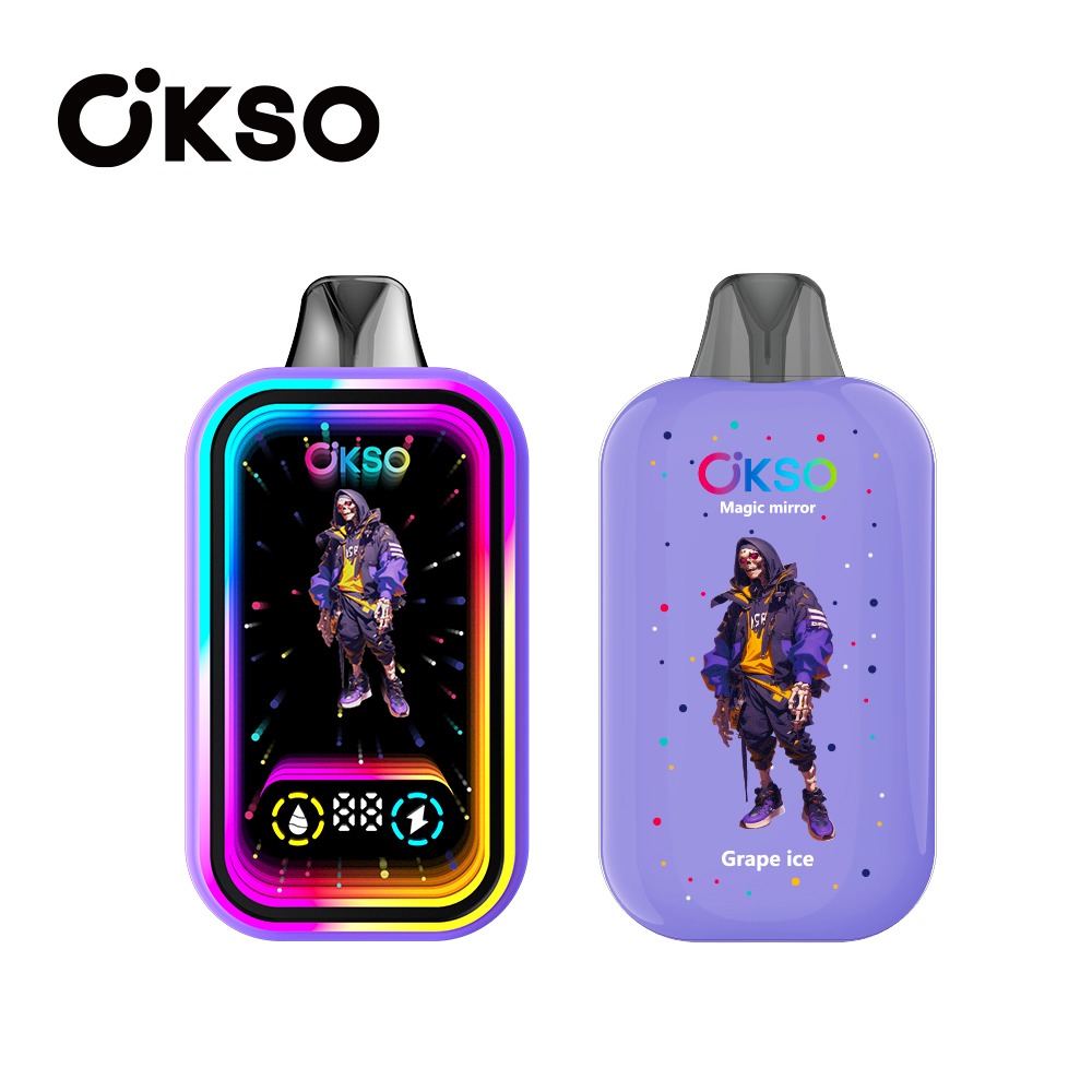 OKSO Magic Mirror 50000 Puffs LED Screen Display Mirror Effect Disposable Vape - Vapo247