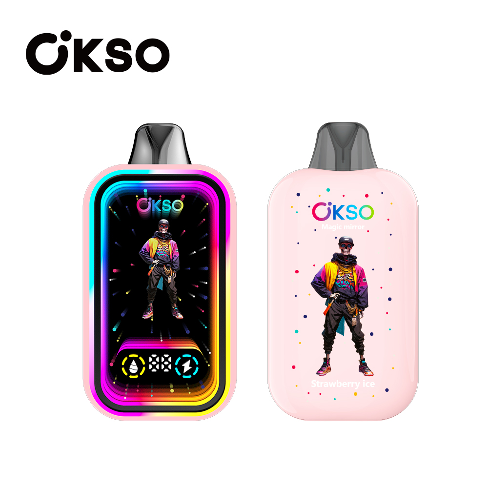 OKSO Magic Mirror 50000 Puffs LED Screen Display Mirror Effect Disposable Vape - Vapo247