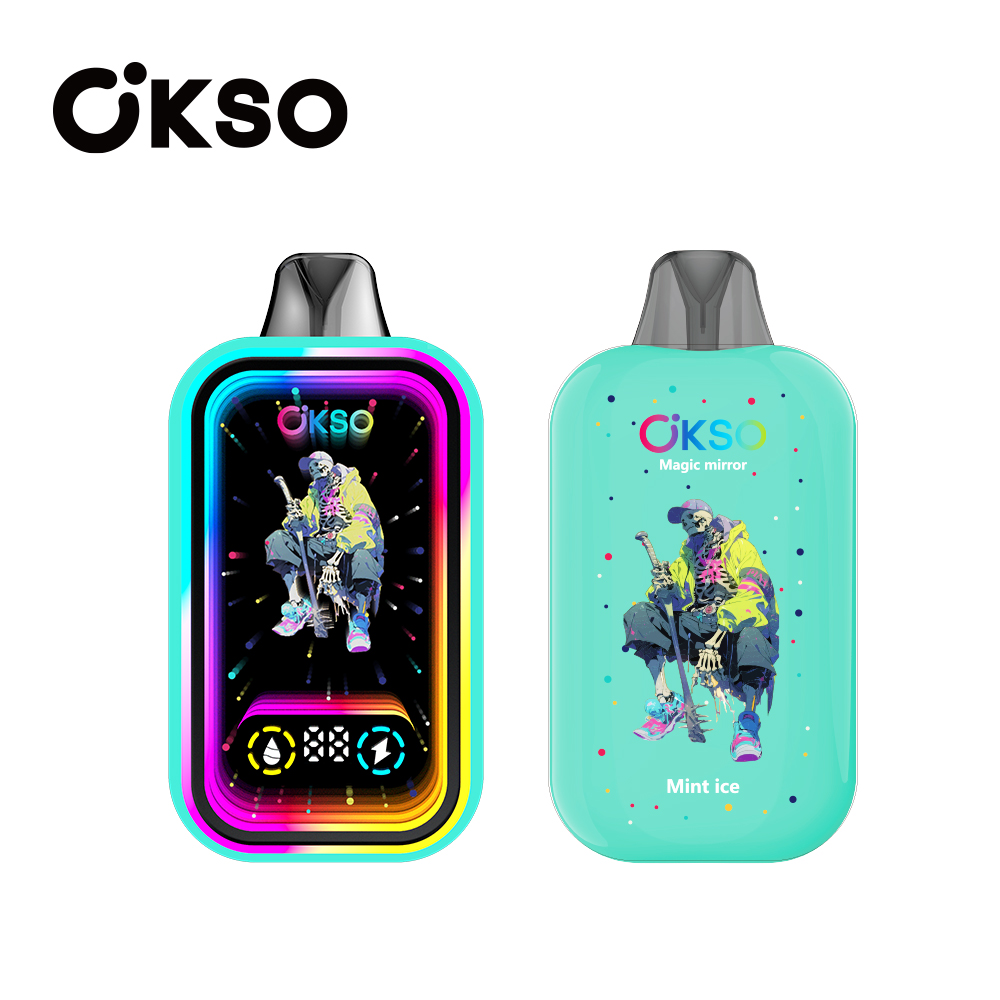 OKSO Magic Mirror 50000 Puffs LED Screen Display Mirror Effect Disposable Vape - Vapo247