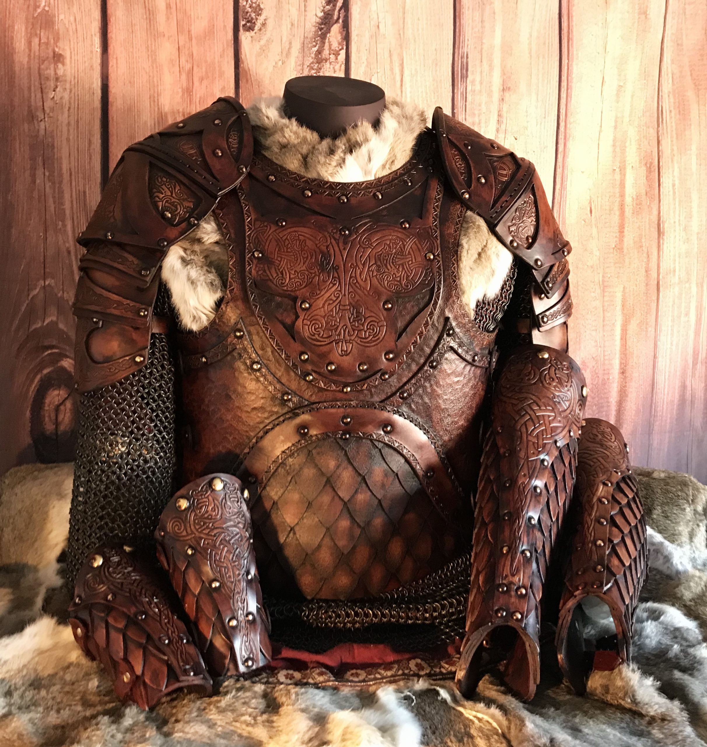 The Odinson Larp Leather Armour Full Set