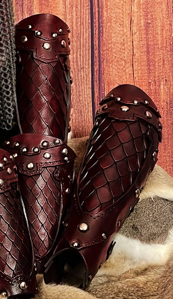 The Astrid SCA Greaves
