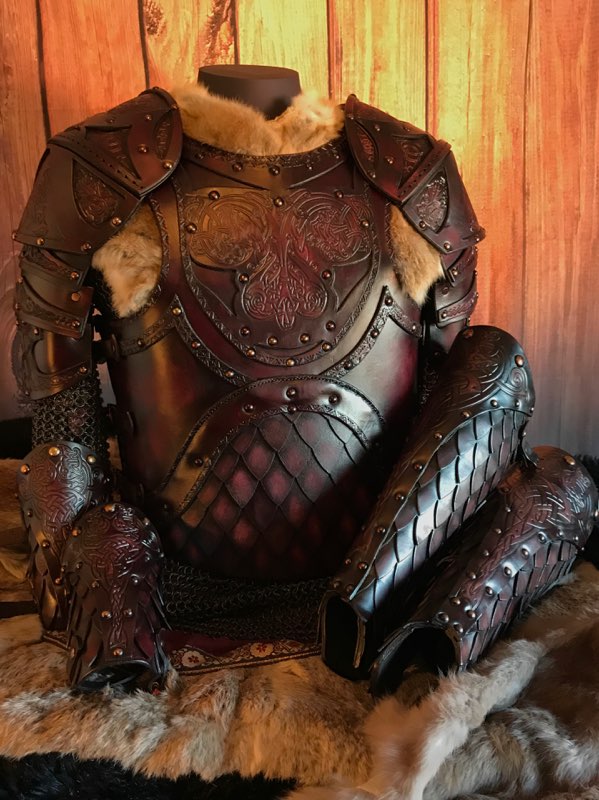 The Odinson Larp Leather Armour Full Set