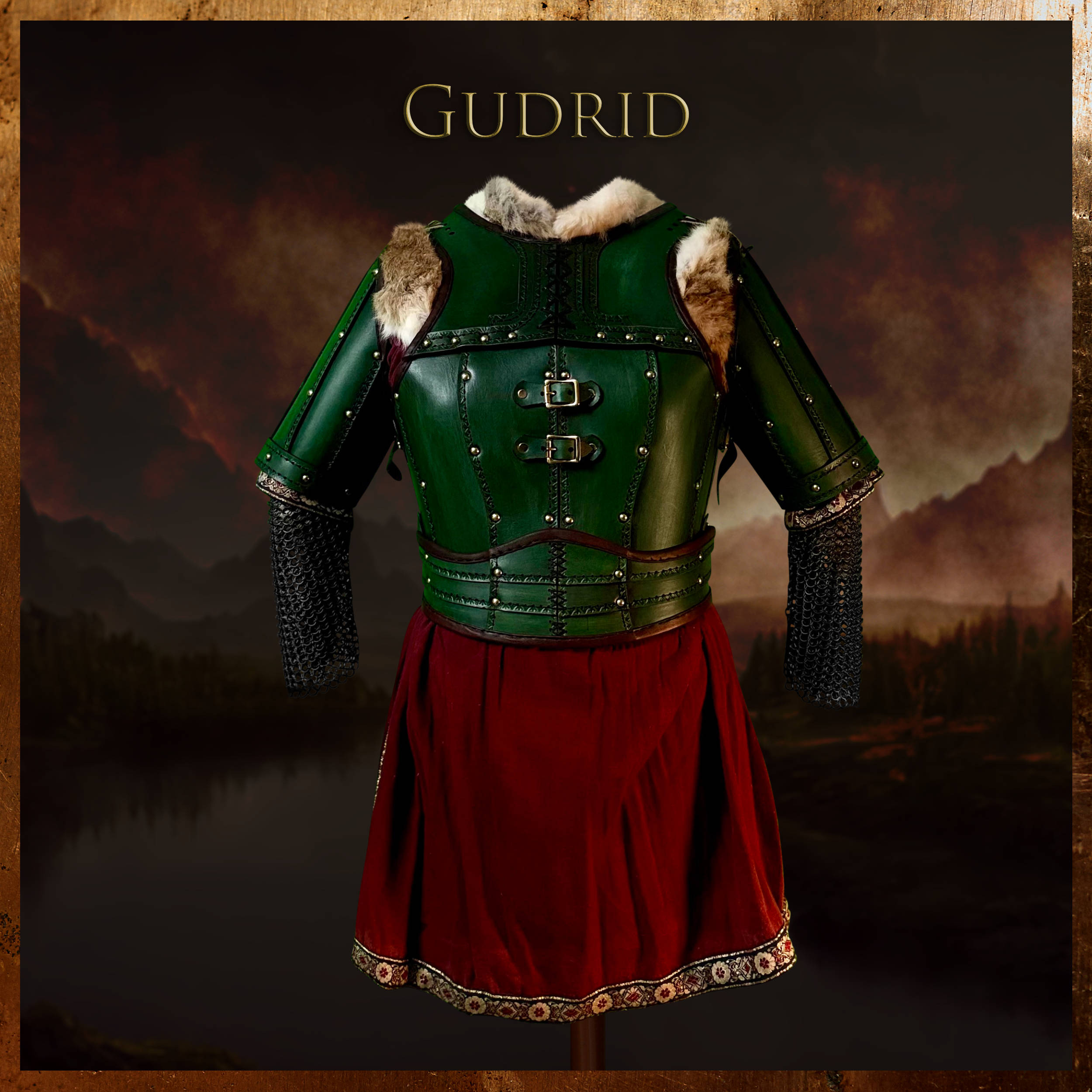 The Gudrid LARP Leather Body Armour