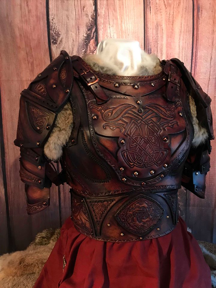 Clan Chief SCA Leather Armour Full Set