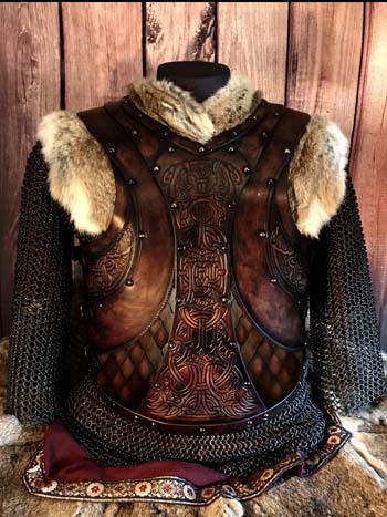 The Gunnar Scaled LARP Leather Body Armour
