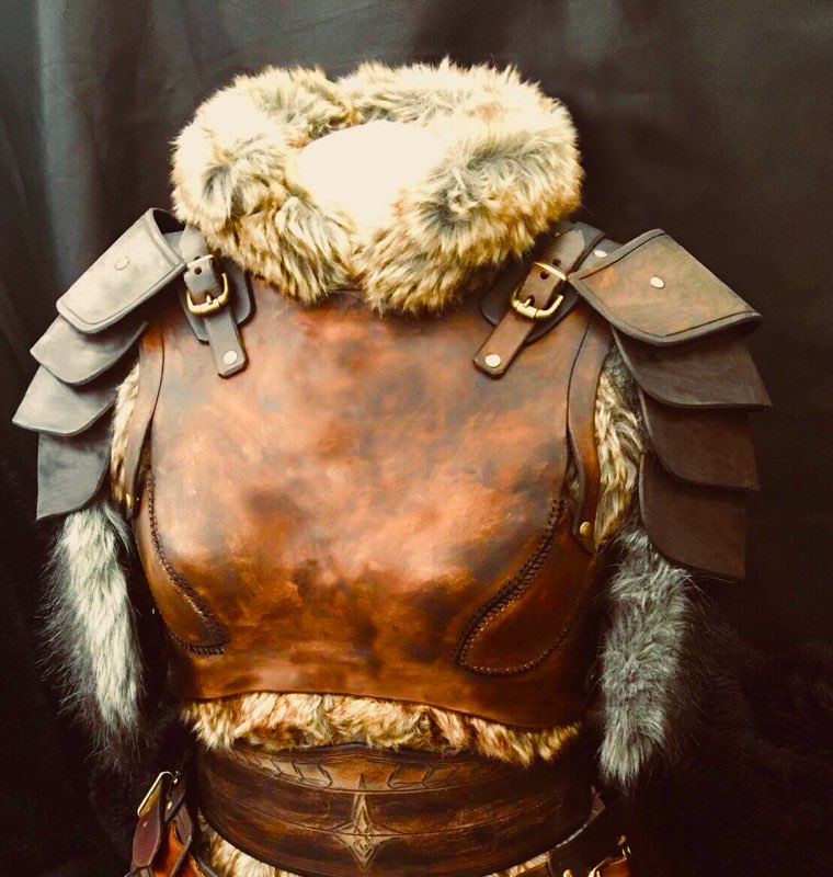 Shieldmaiden Larp Leather Armour