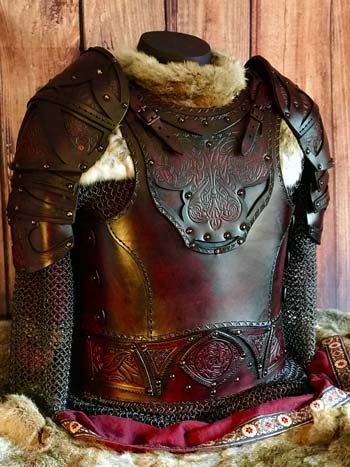 Male Clan Chief SCA Leather Armour Full Set
