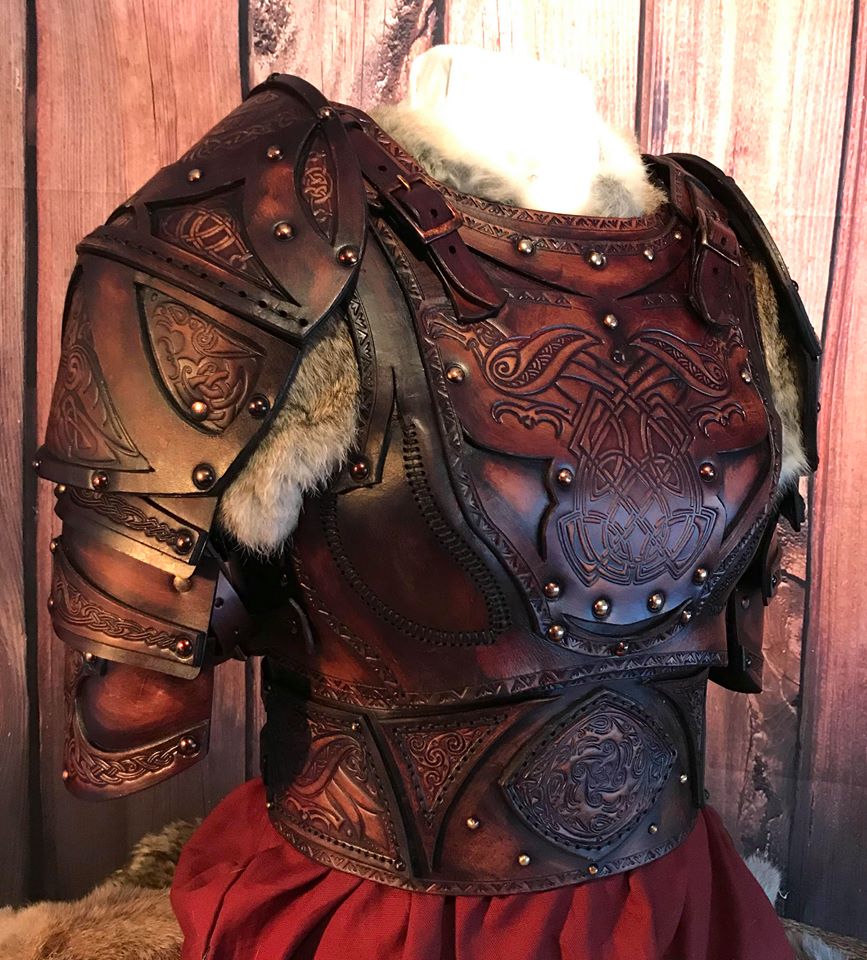 Clan Chief SCA Leather Armour Full Set