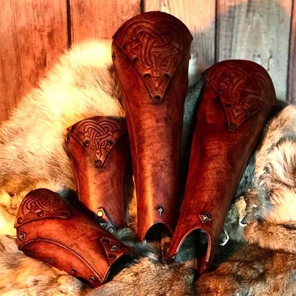 The Bjorn LARP Leather Armour Full Set