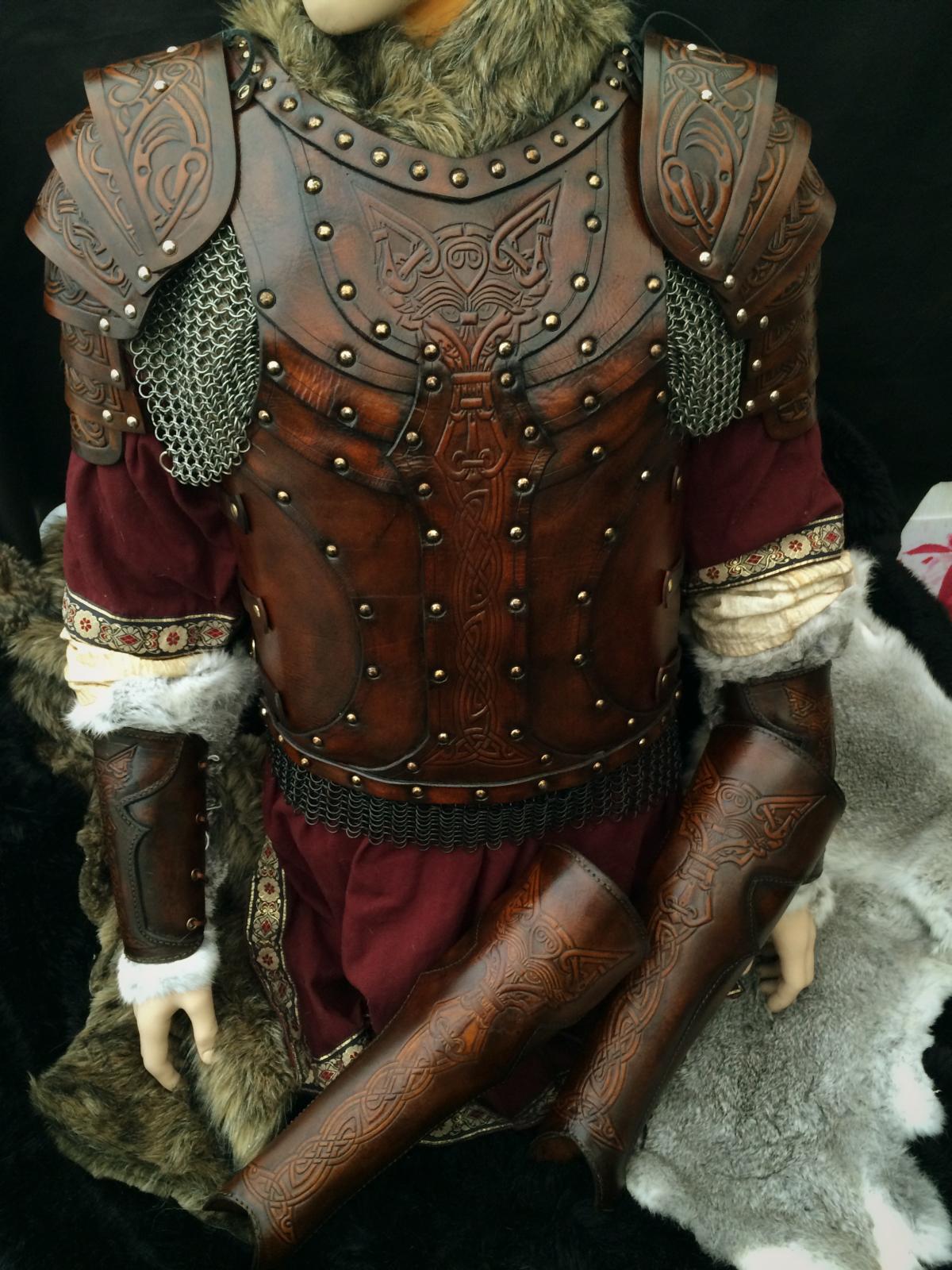 Vendel Wolf LARP Full Leather Armour - Black Raven Armoury