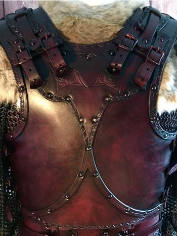 Male Clan Chief SCA Leather Armour Full Set