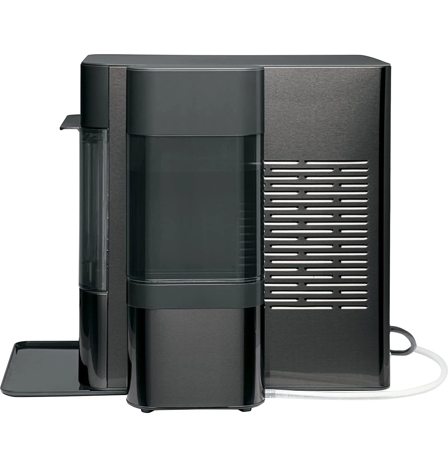 Countertop Nugget Ice Maker | Ice Machine with WiFi Connectivity | Smart Home Kitchen Essentials | Black Stainless