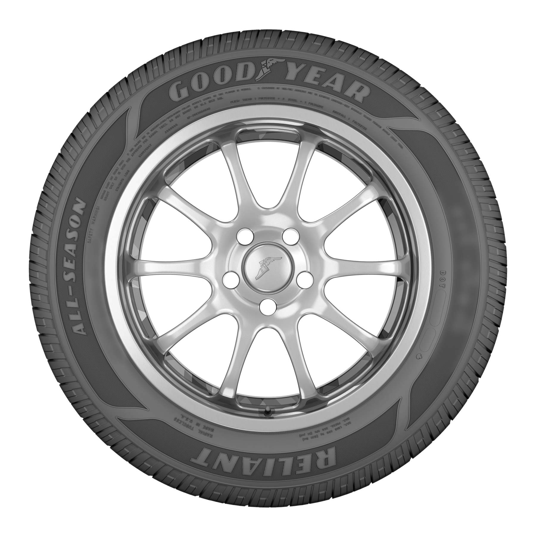Goodyear Reliant All-Season Tire 225/50R17 94V for Passenger Cars