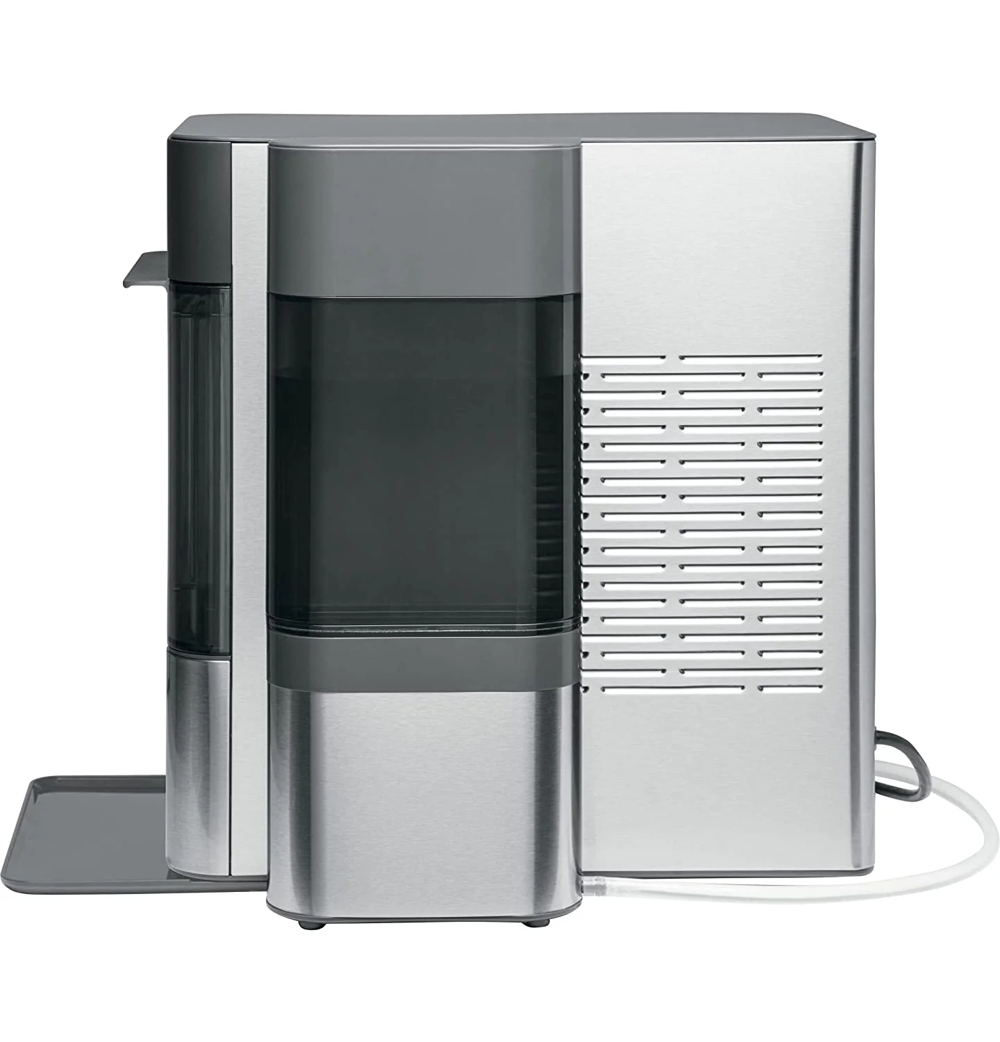 Countertop Nugget Ice Maker | Ice Machine with WiFi Connectivity | Smart Home Kitchen Essentials | Black Stainless