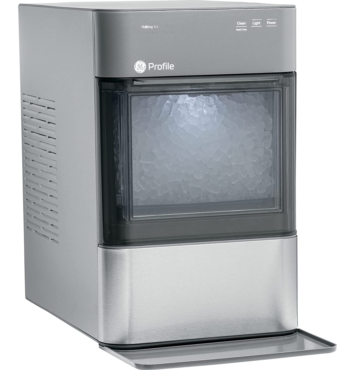 Profile Opal 2.0 | Countertop Nugget Ice Maker | Ice Machine with WiFi Connectivity | Smart Home Kitchen Essentials | Black Stainless