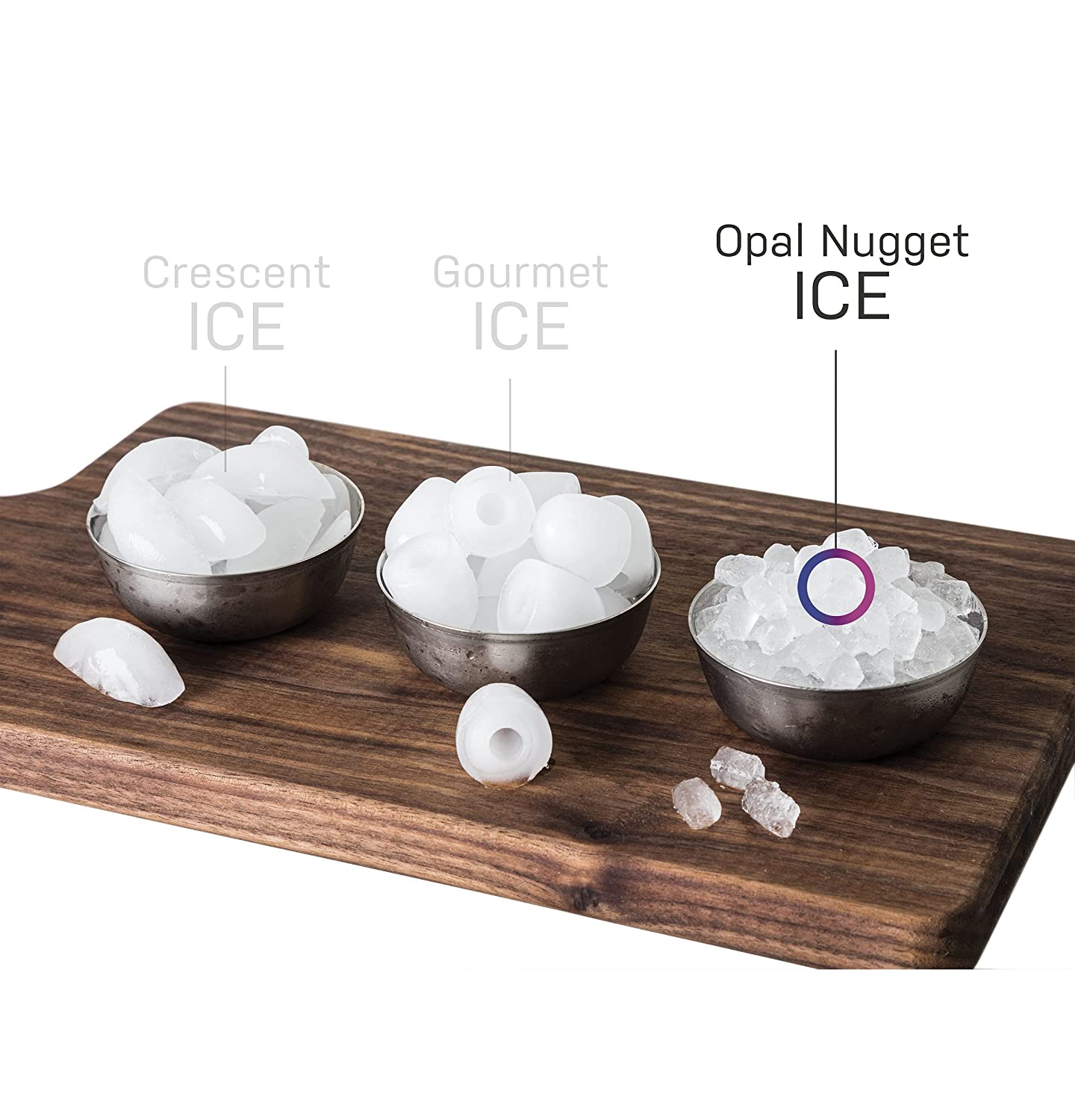 Profile Opal 2.0 | Countertop Nugget Ice Maker | Ice Machine with WiFi Connectivity | Smart Home Kitchen Essentials | Black Stainless