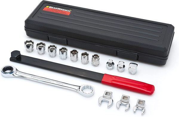 15 Piece Ratcheting Serpentine Belt Tool Set 3680D