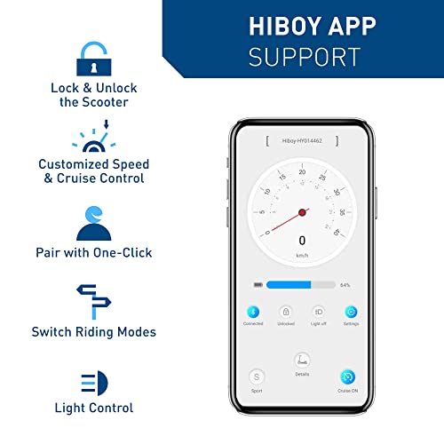 Hiboy S2 Pro Folding Electric Scooter, 500W Motor, 10