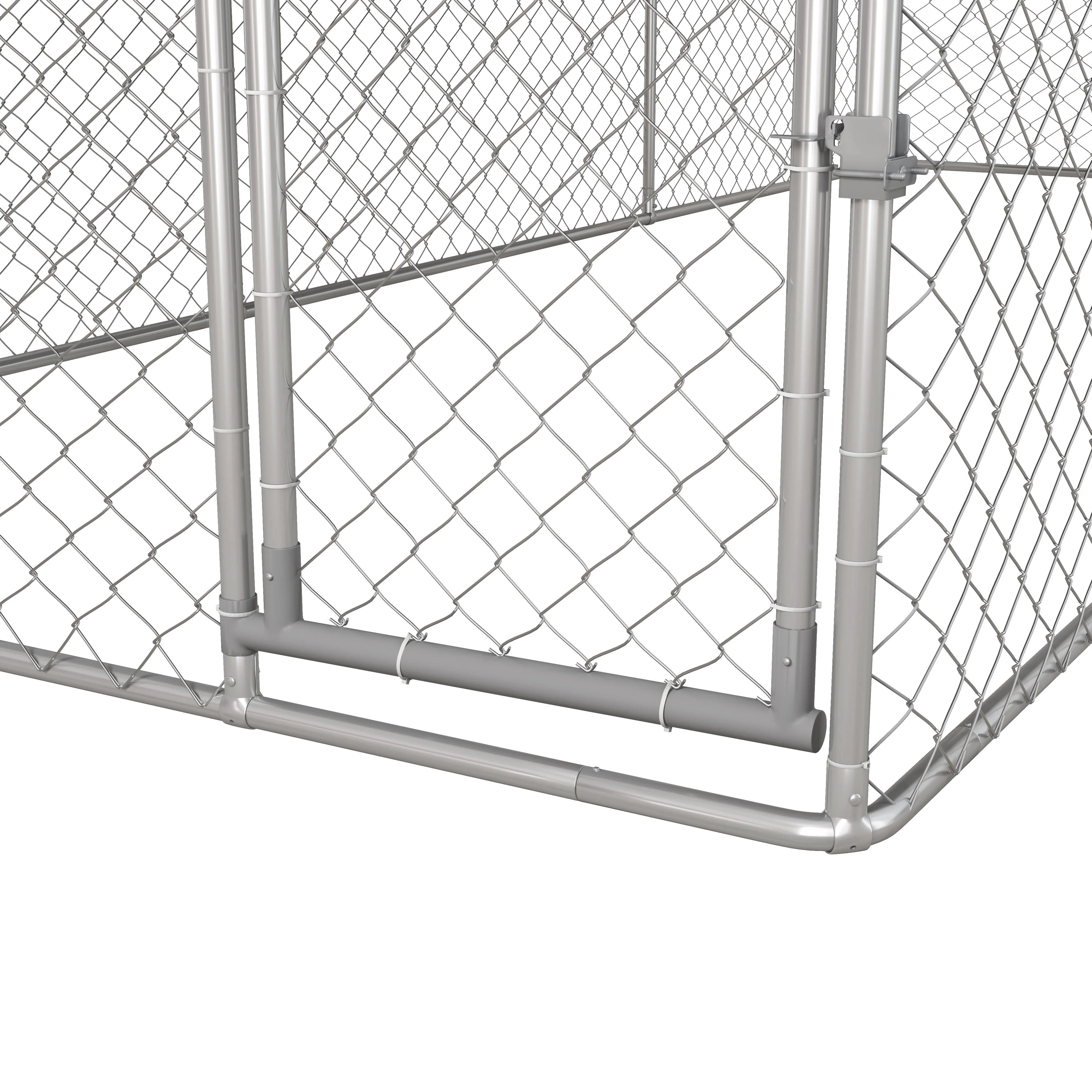 PawHut 19.7' x 7.5' x 7.5' Outdoor Dog Kennel W/ Waterproof Roof