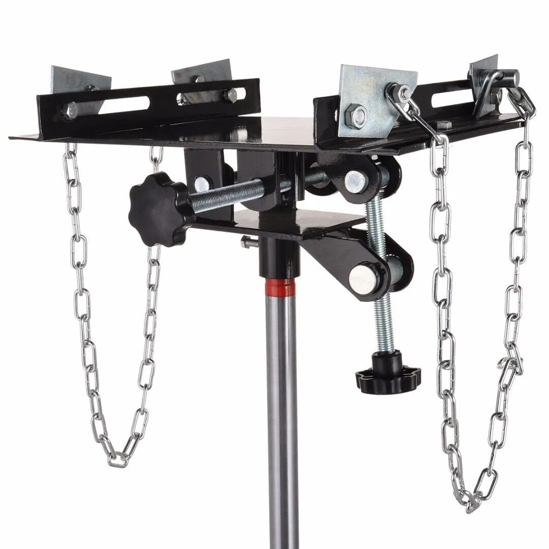Hydraulic Car Transmission Jack Vertical Lift,1660 Pounds,360掳Rotating Wheel Lift,Red