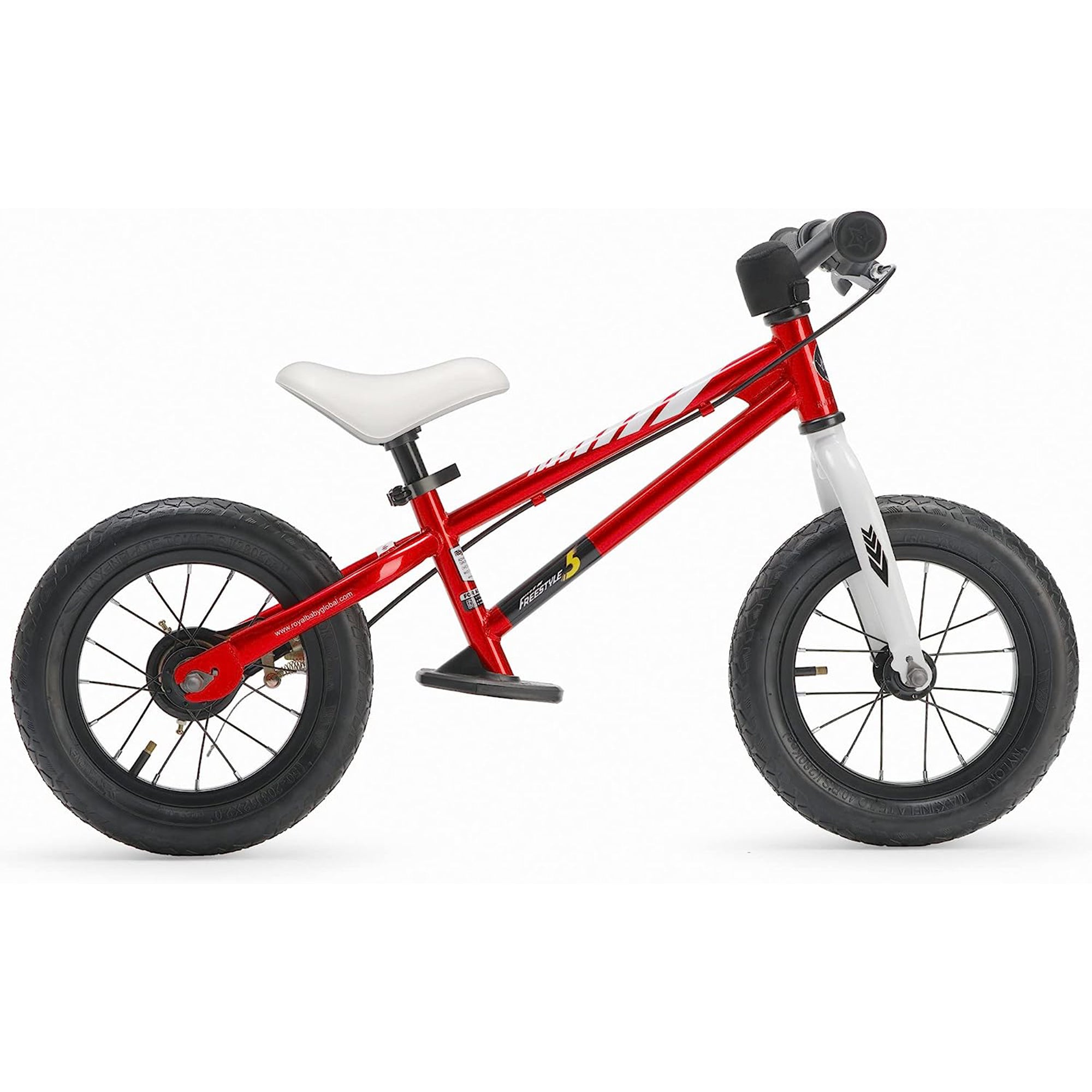 12 Balance Bike with Handbrakes for Kids Ages 2 to 5, Red