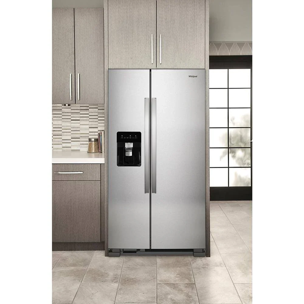 36-Inch Wide Side-By-Side Refrigerator - 24 Cu. ft. Stainless Steel