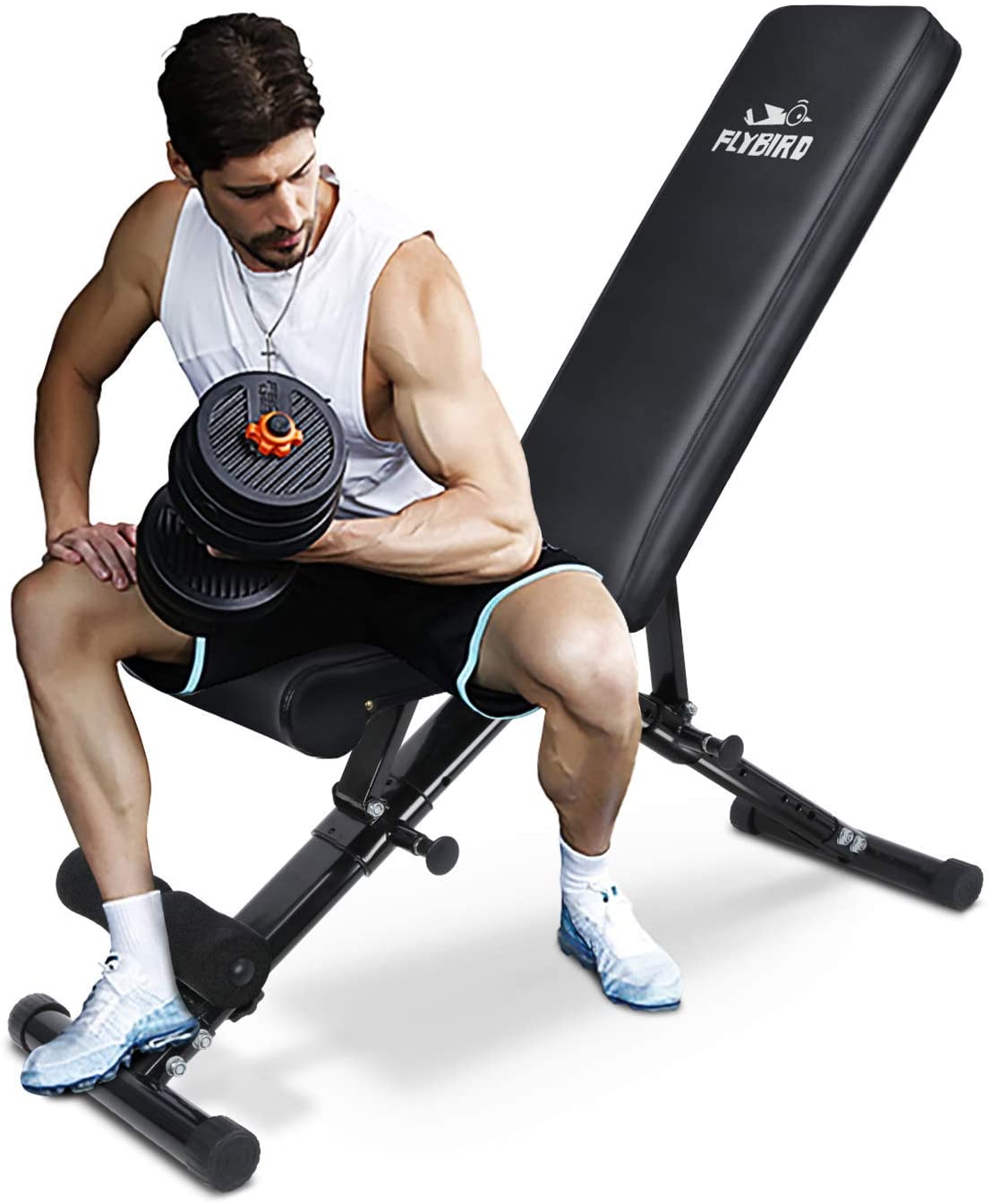 Weight Bench, Adjustable Strength Training Bench for Full Body Workout