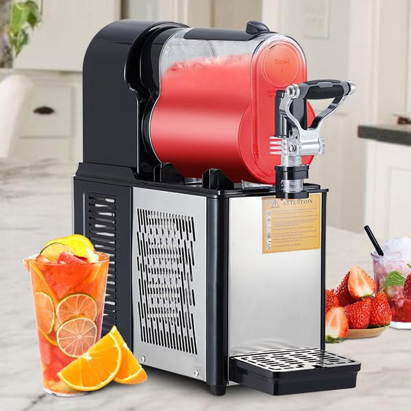 Slushie Machine 3L Stainless Steel Self-Cleaning Slushy Maker for Frozen Drinks,Snow Melting Ideal for Home,Coffee Shop,Restaurant