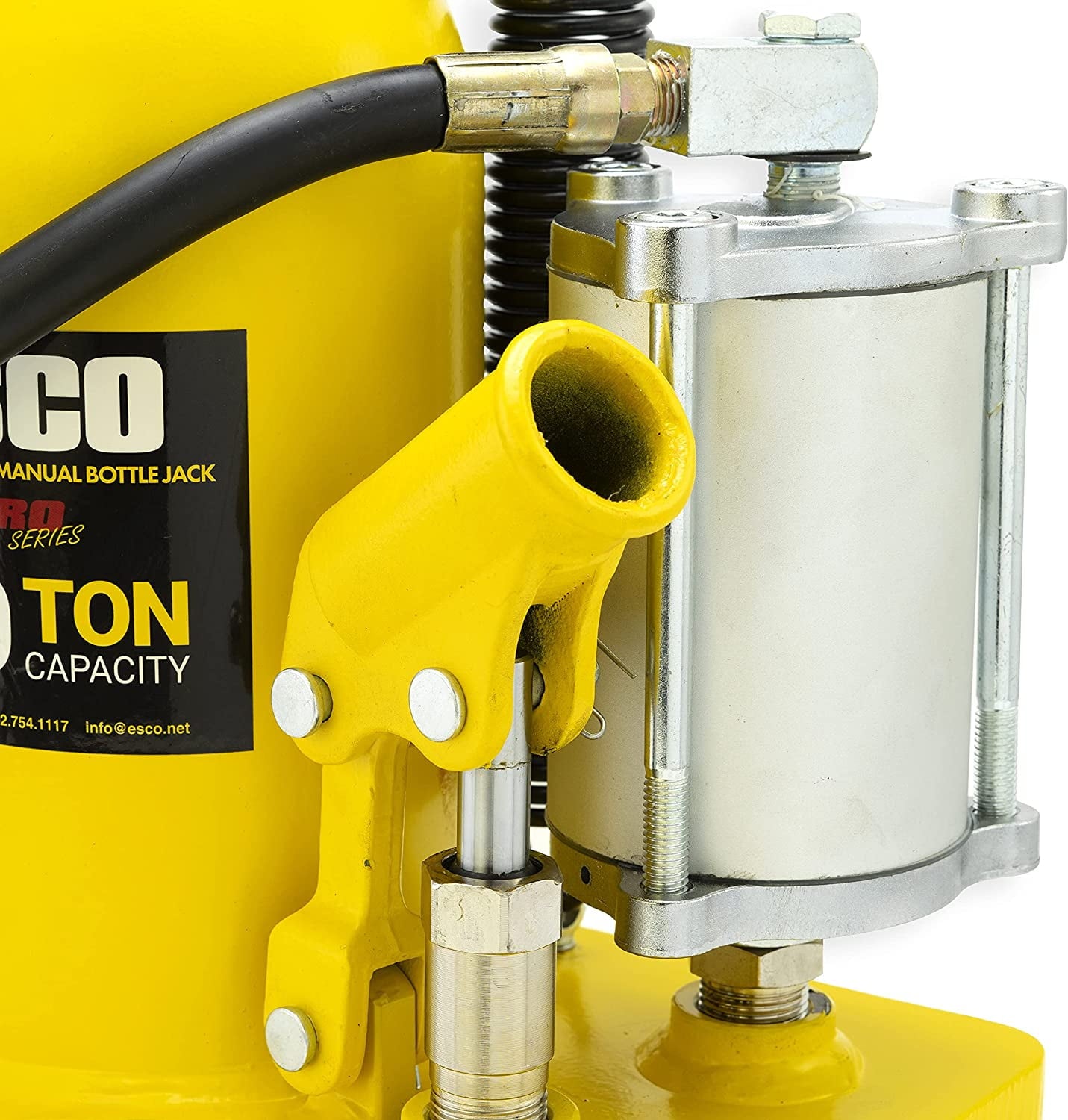 ESCO 30 Ton Pro Series Air Hydraulic Bottle Jack – Heavy Duty Lifting for Automotive and Industrial Use