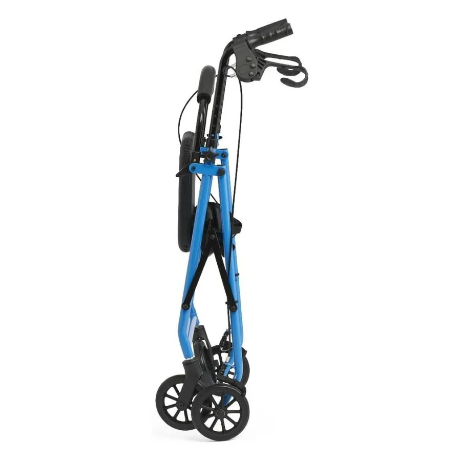 Folding Lightweight Steel Rollator with Seat