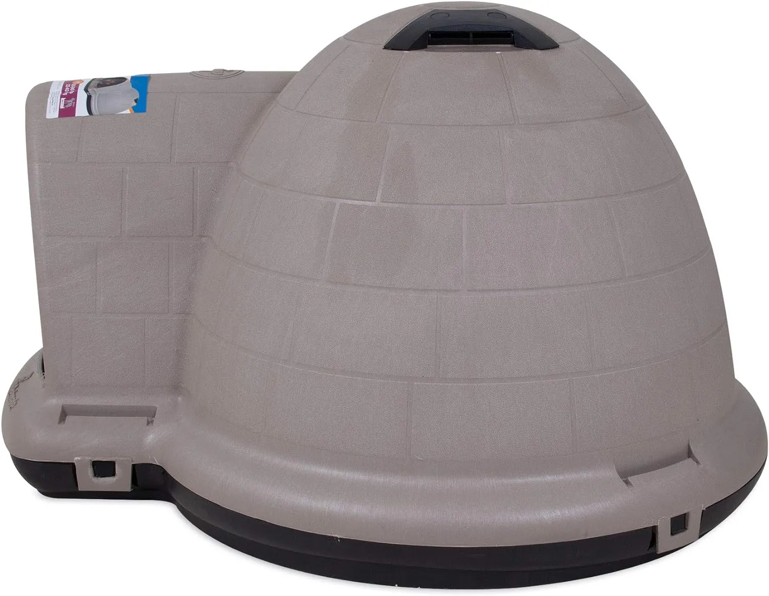 Petmate Indigo Dog House (Igloo Dog House, Made in USA with 90% Recycled Materials, All-Weather Protection Pet Shelter) for XL Dogs -90 to 125 pounds, Made in USA