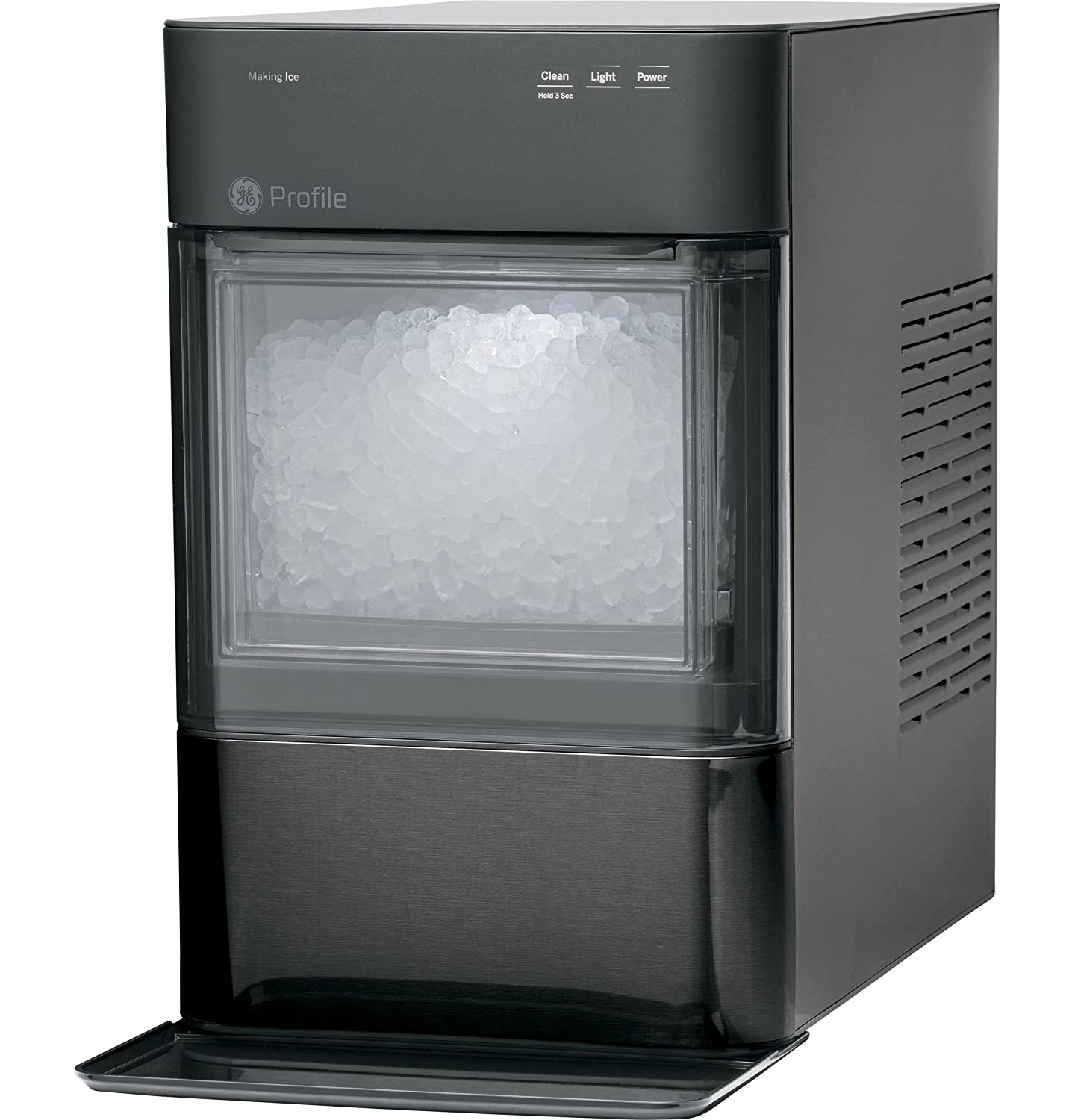 Profile Opal 2.0 | Countertop Nugget Ice Maker | Ice Machine with WiFi Connectivity | Smart Home Kitchen Essentials | Black Stainless