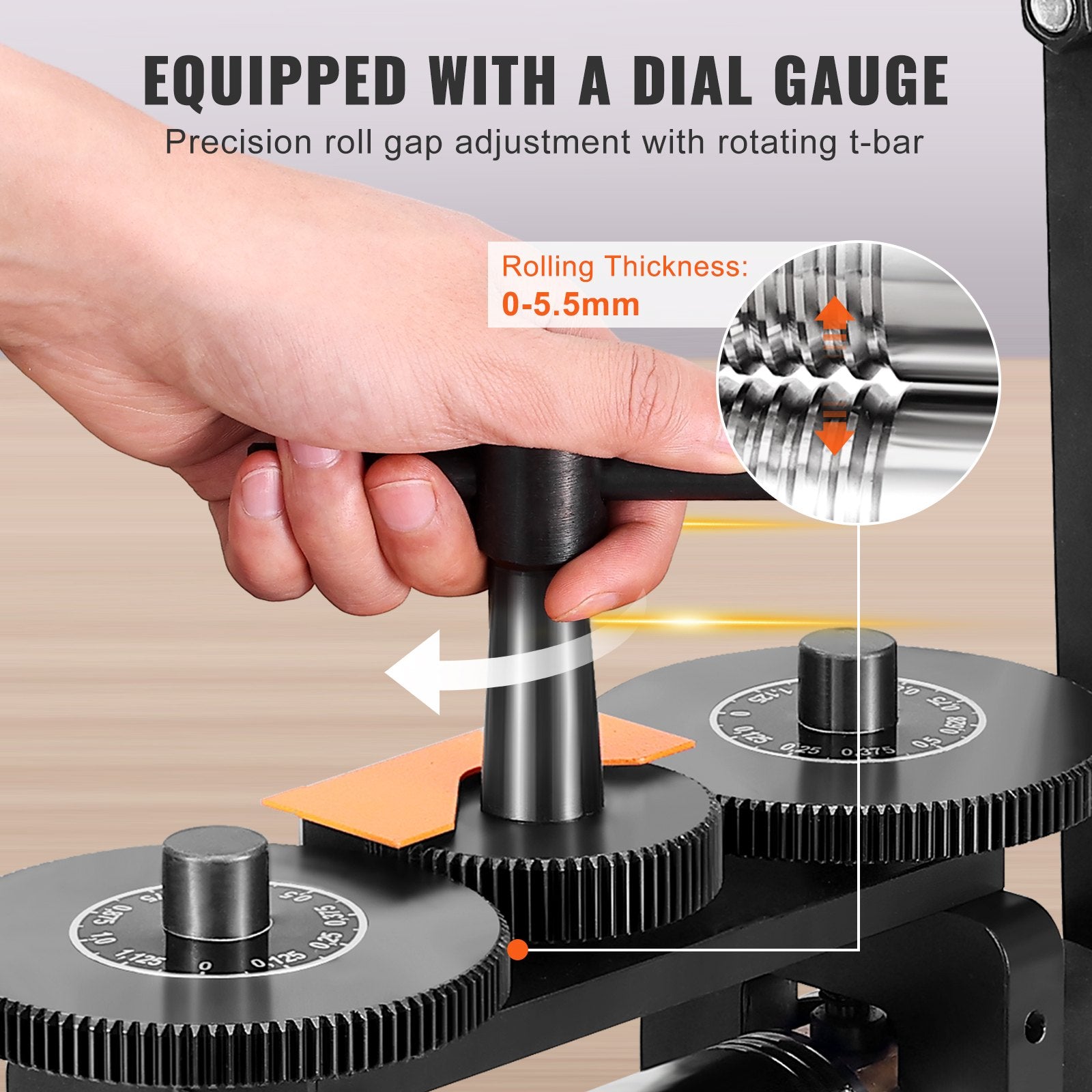 Rolling Mill Jewelry Machine 3-in-1 Multi-Function 57mm Max Width New