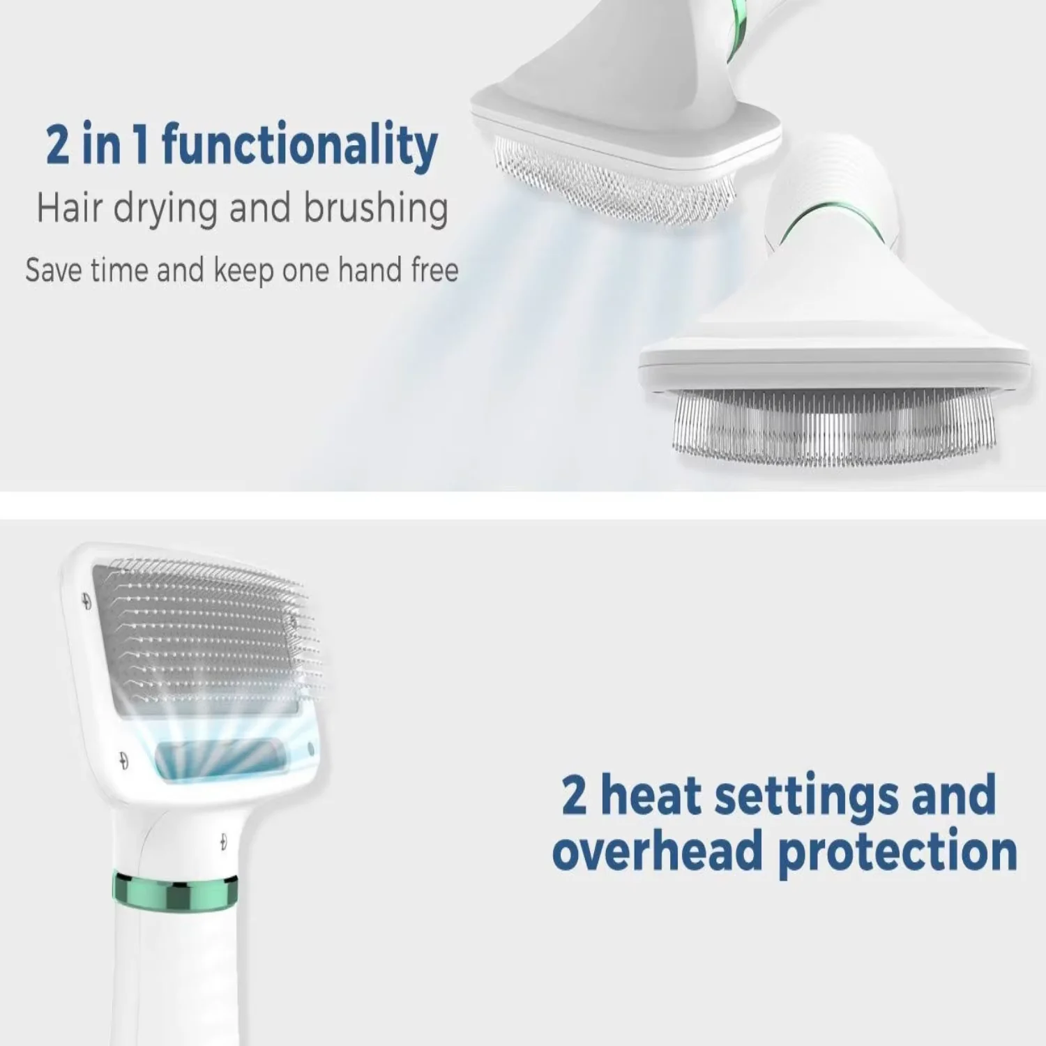 2-In-1 Pet Hair Dryer & Slicker Brush – Fast, Gentle Grooming at Home