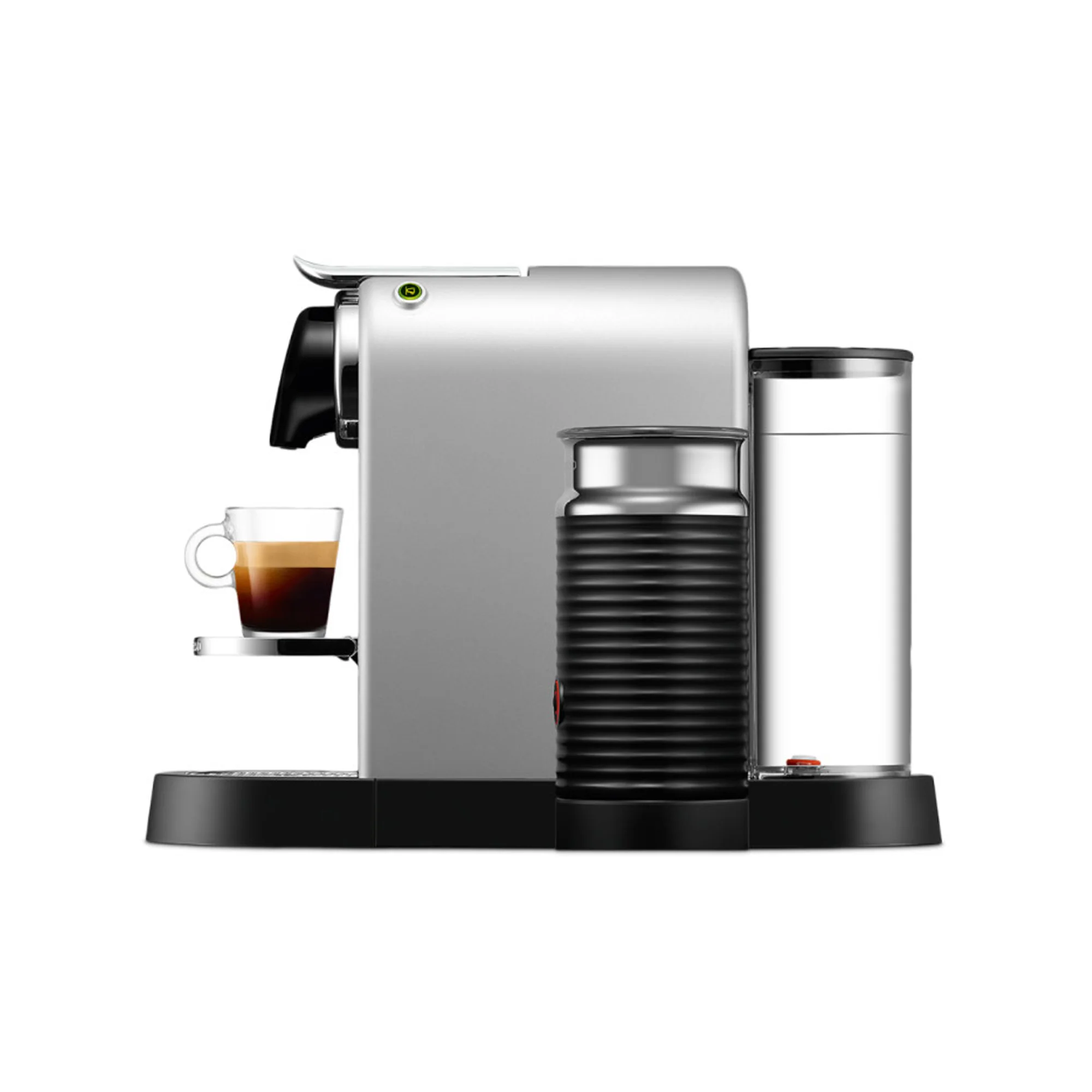 Máquina de Café Espresso Automática Nespresso Citiz con Espumador de Leche Aeroccino Plateada