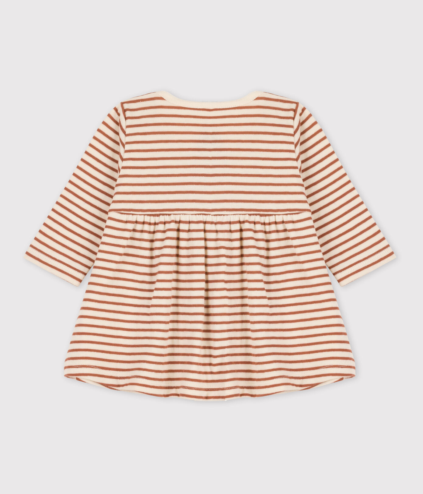 Robe à rayures bébé en tubique en coton