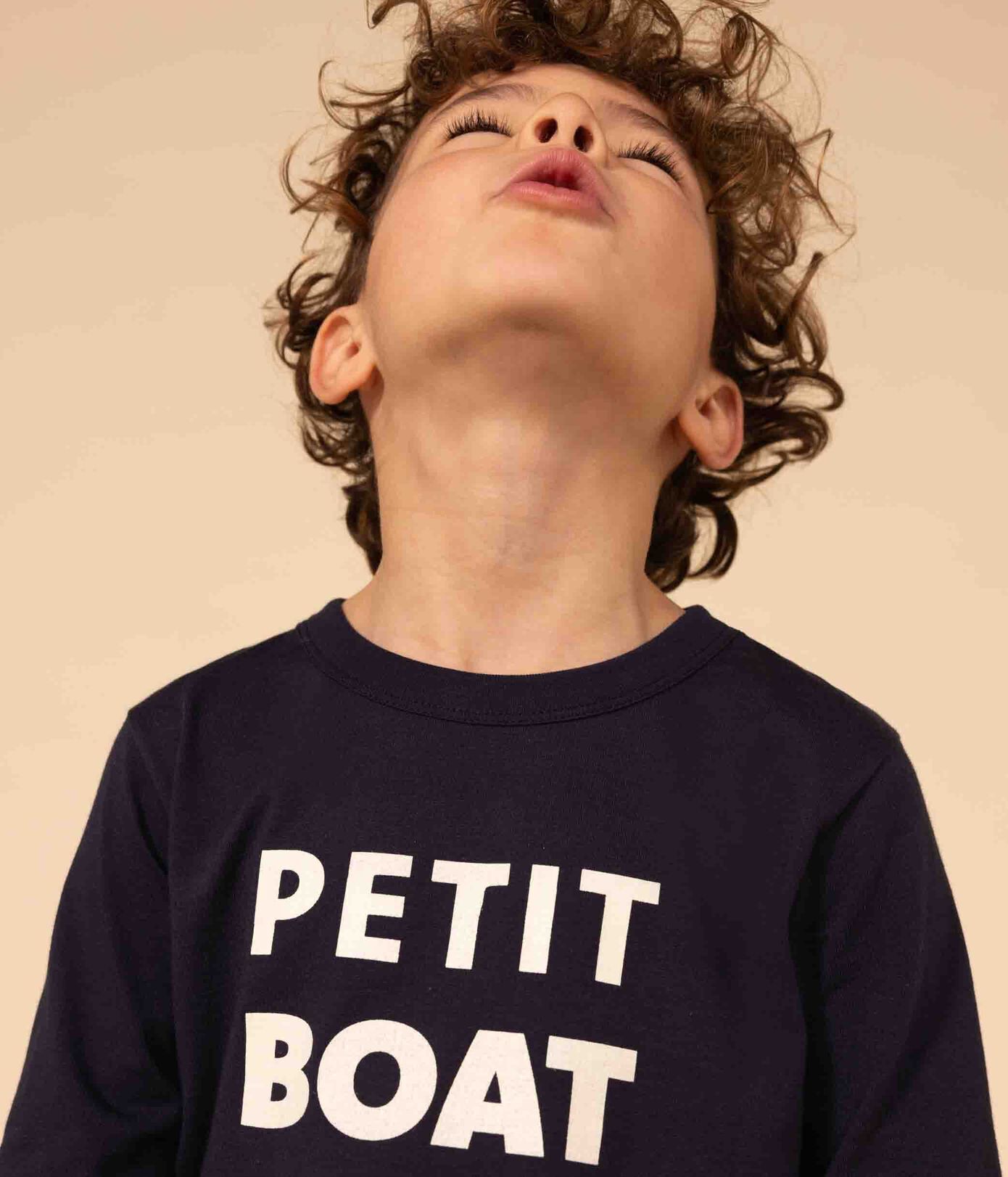 Tee-shirt manches longues en coton enfant fille / garon