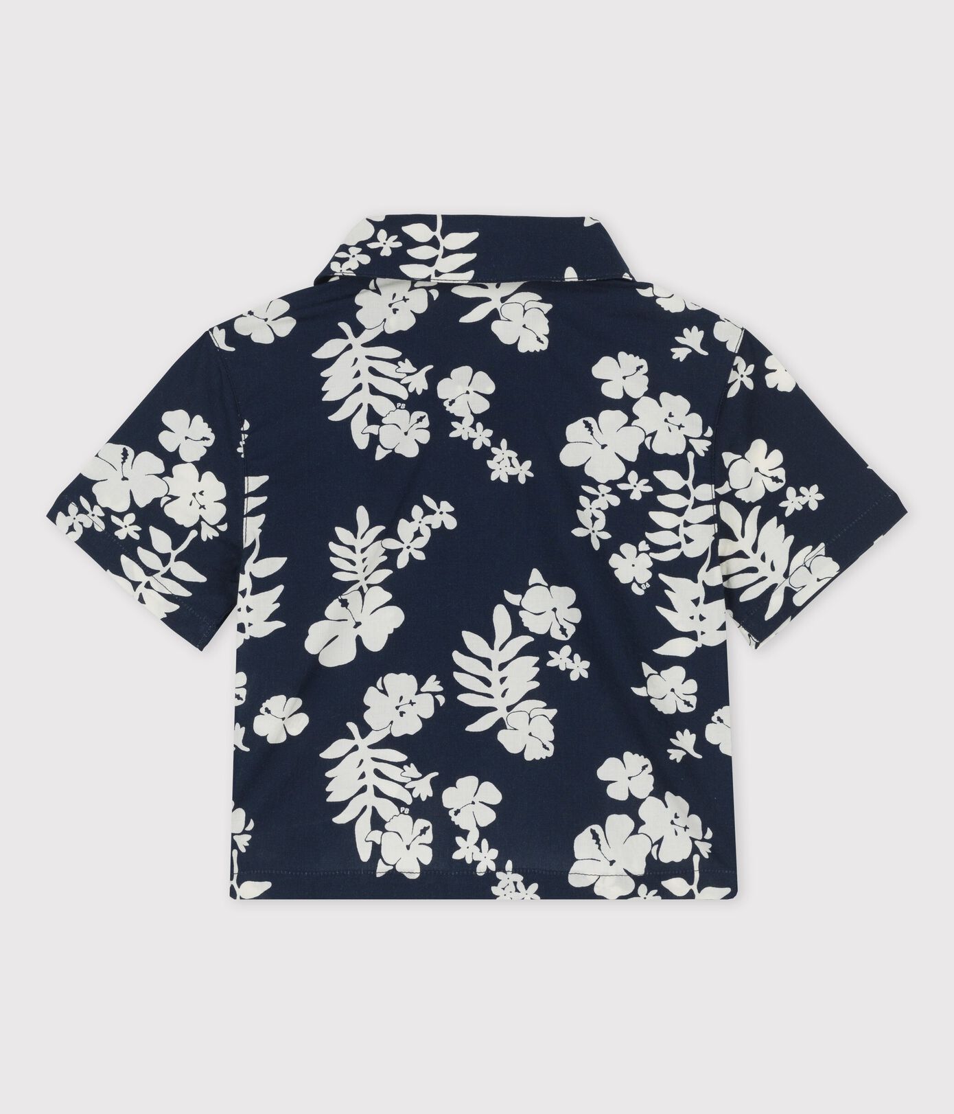 Chemise manches courtes imprimée Hawa en popeline bébé