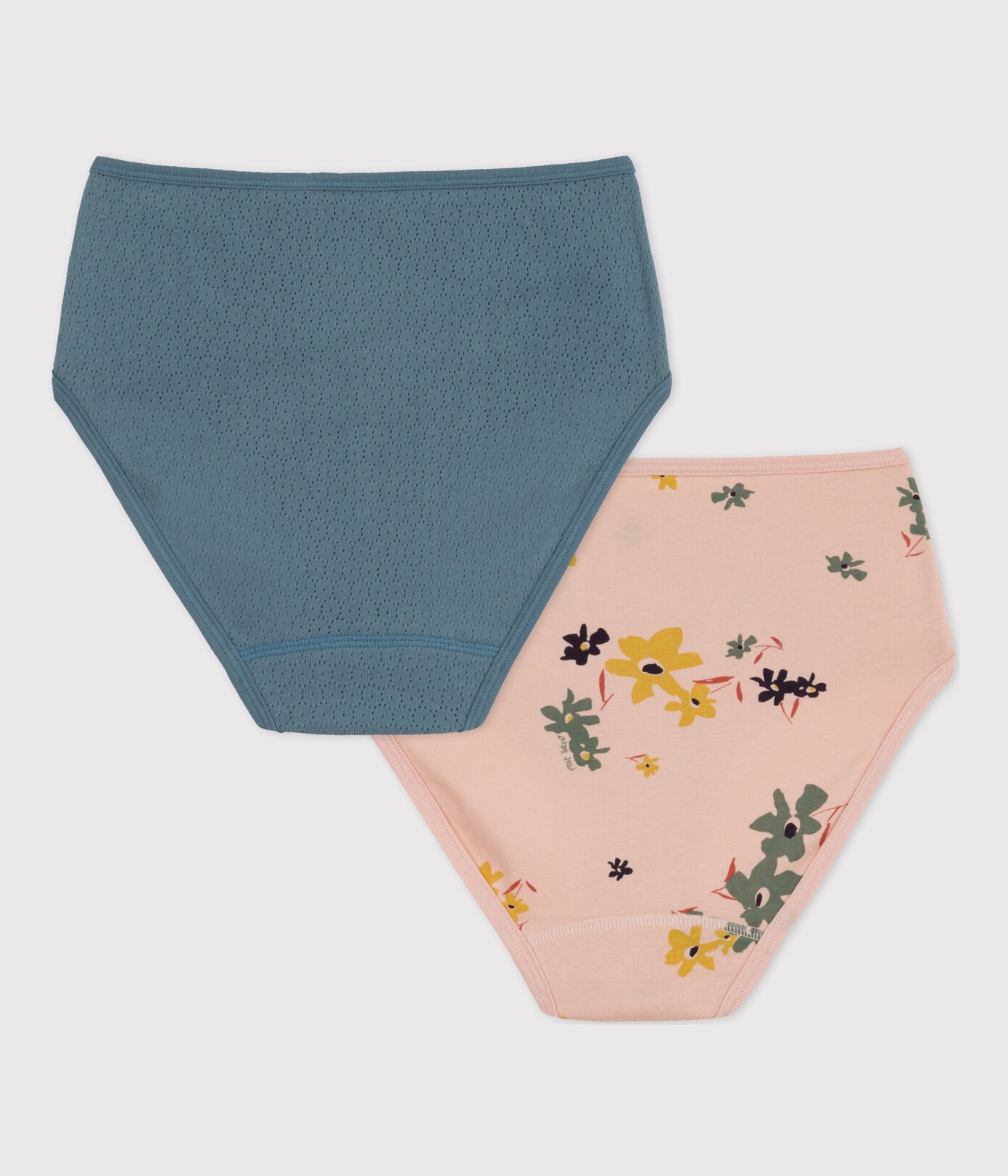 Lot 2 culottes taille haute en coton Femme
