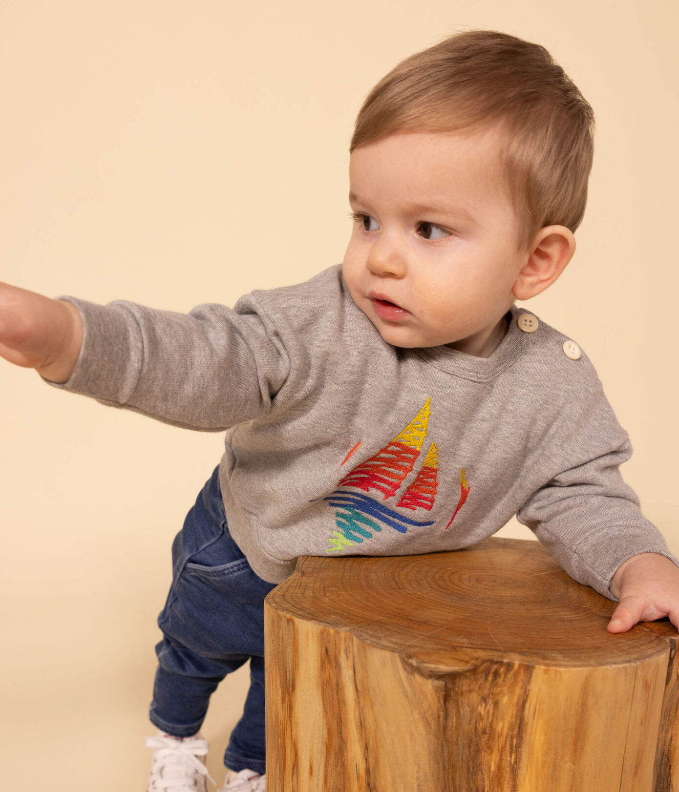 Sweatshirt en molleton bébé