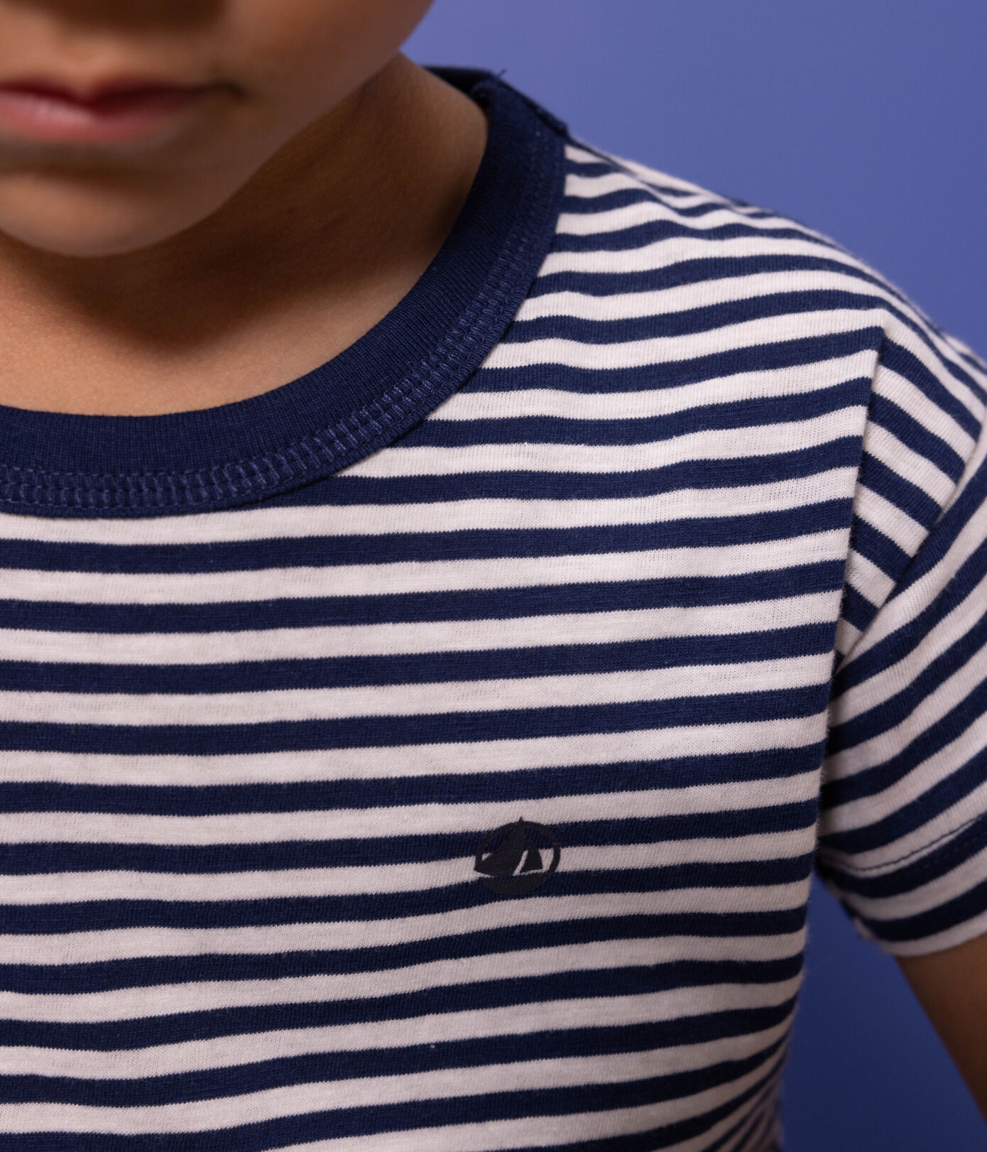 Tee-shirt rayé en coton enfant garon