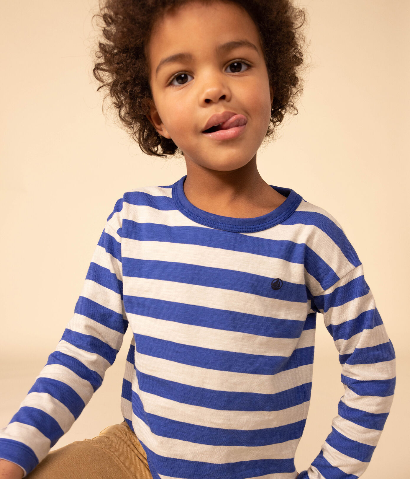 Tee-shirt manches longues en coton enfant garon