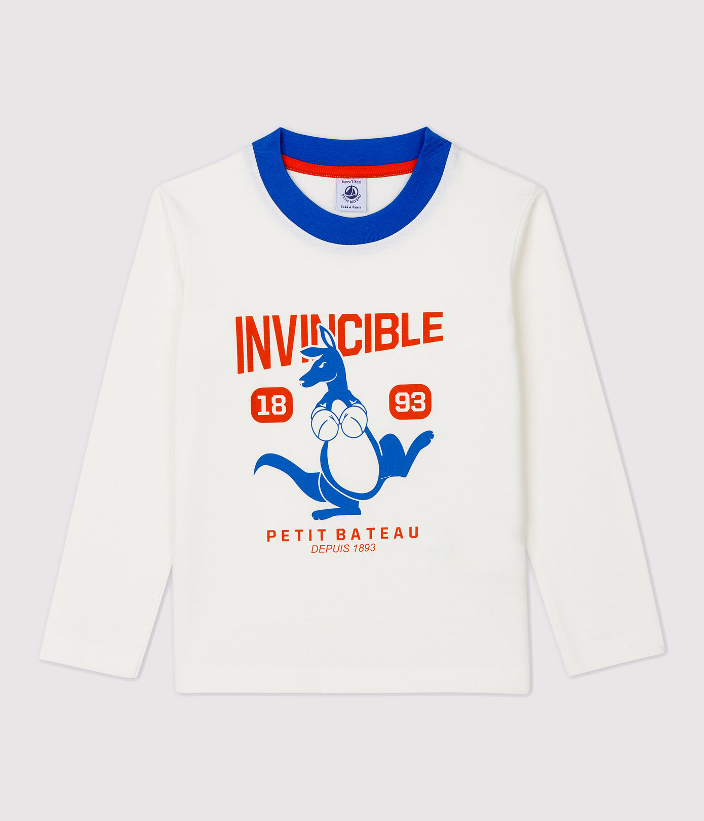Tee-shirt manches longues en coton enfant garon