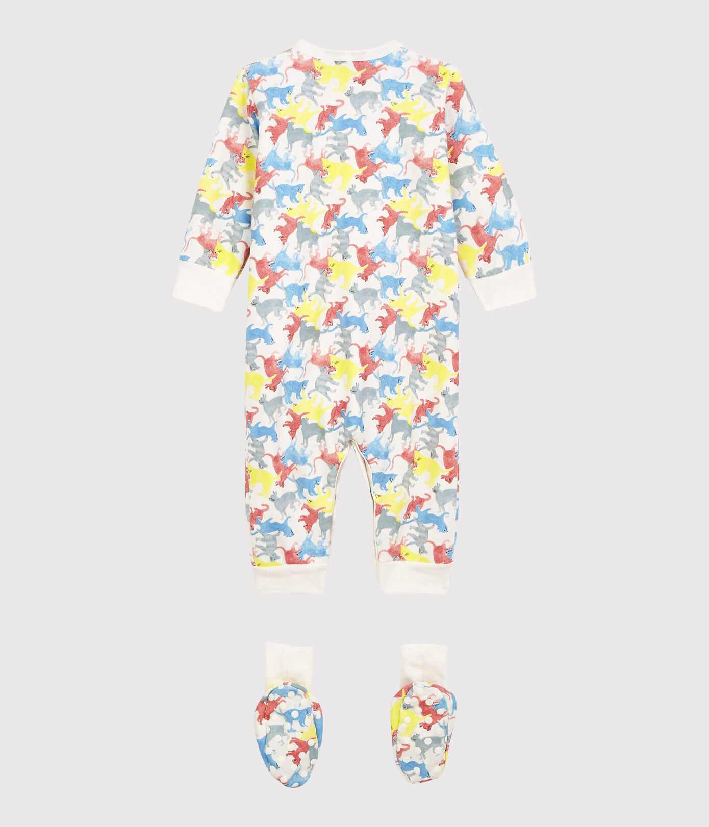 Ensemble nuit chats colorés bébé en molleton
