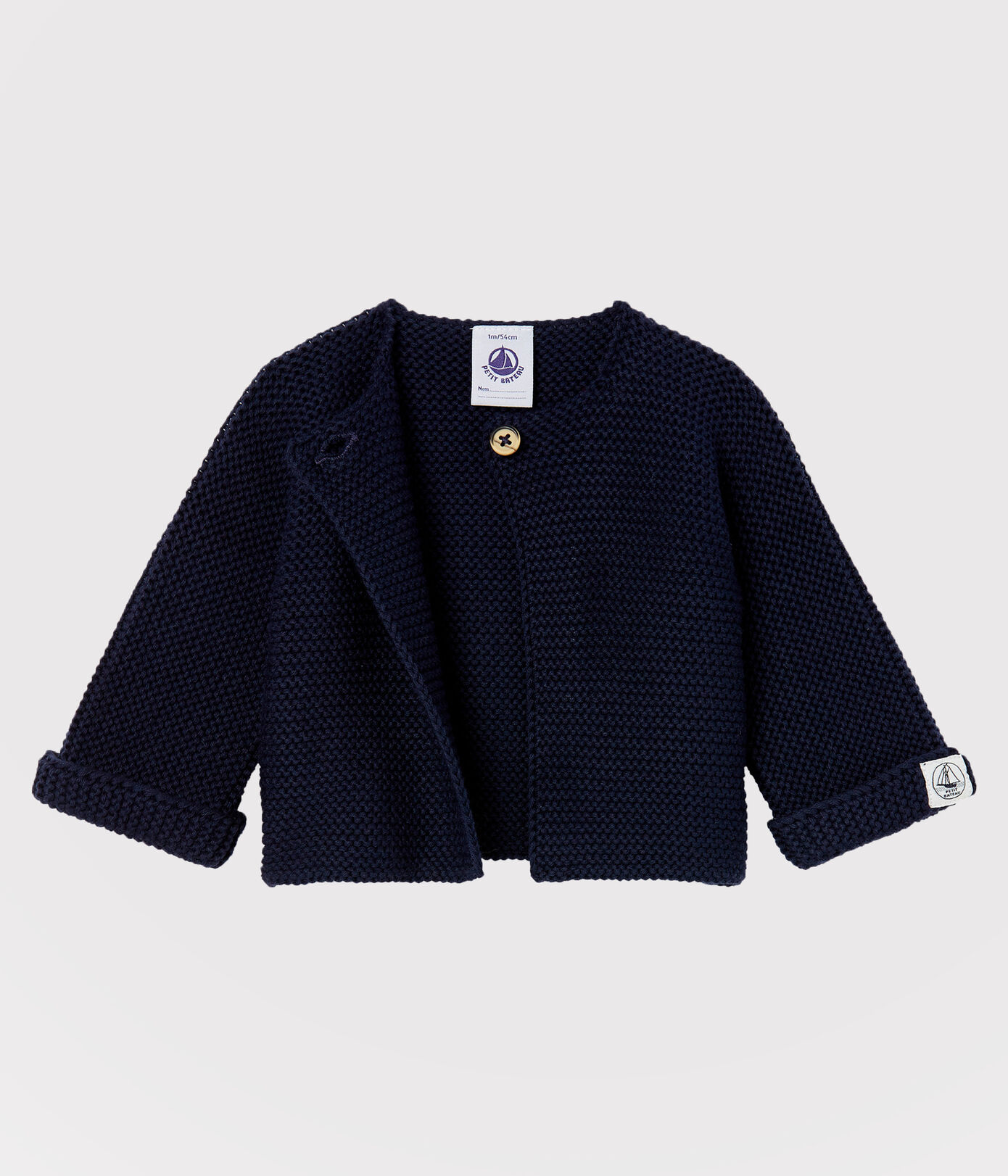 Cardigan en tricot de coton biologique bébé