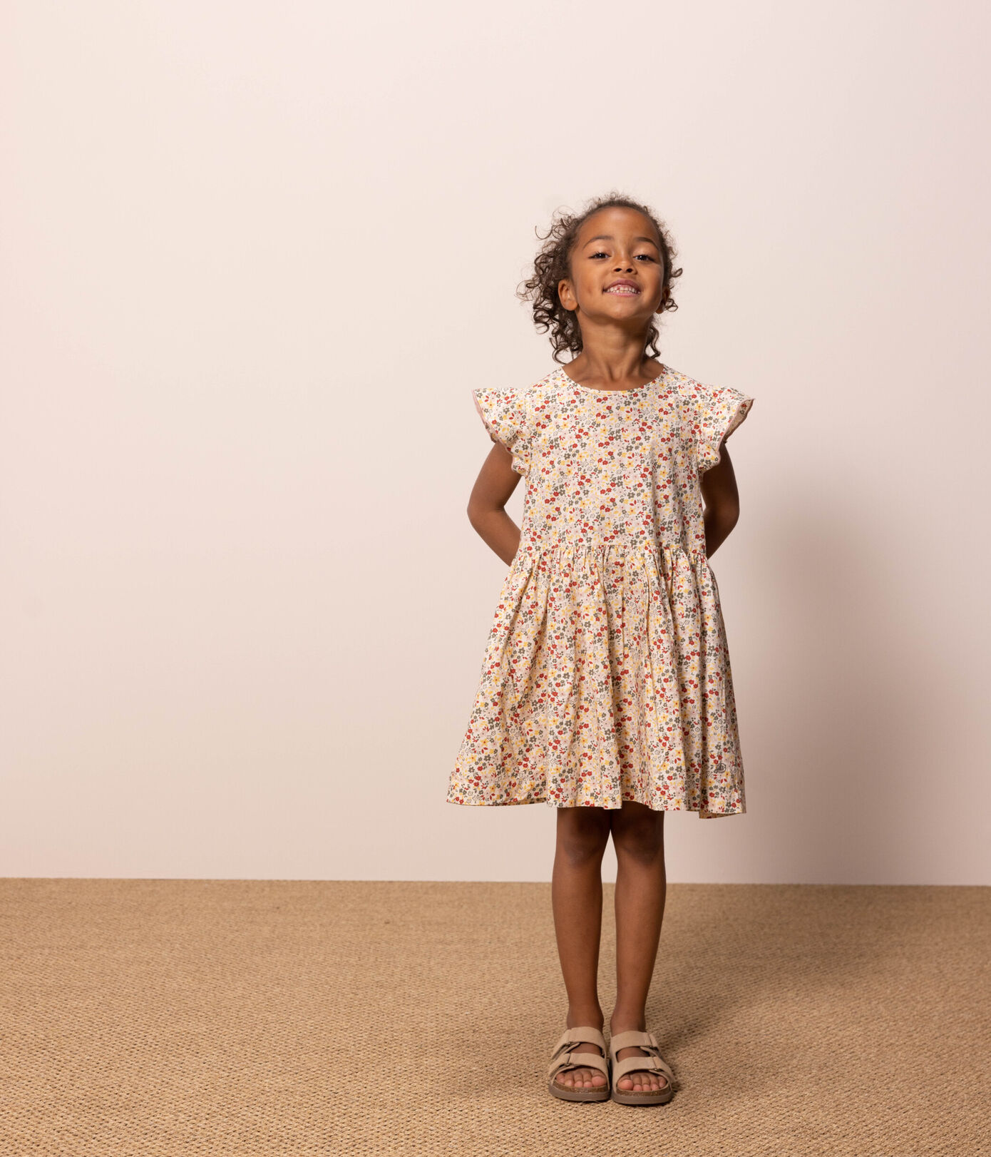 Robe en popeline enfant fille