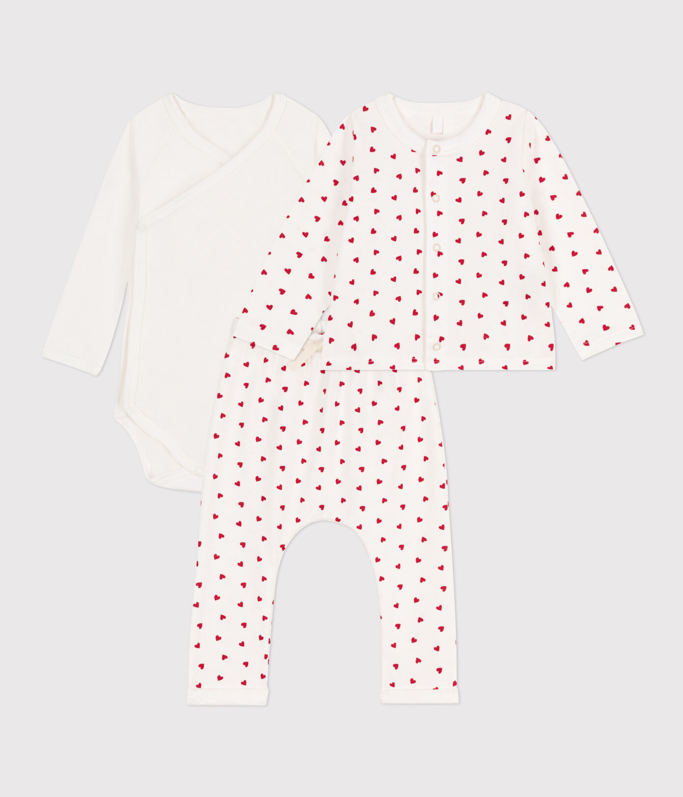 Ensemble imprimé en coton bébé