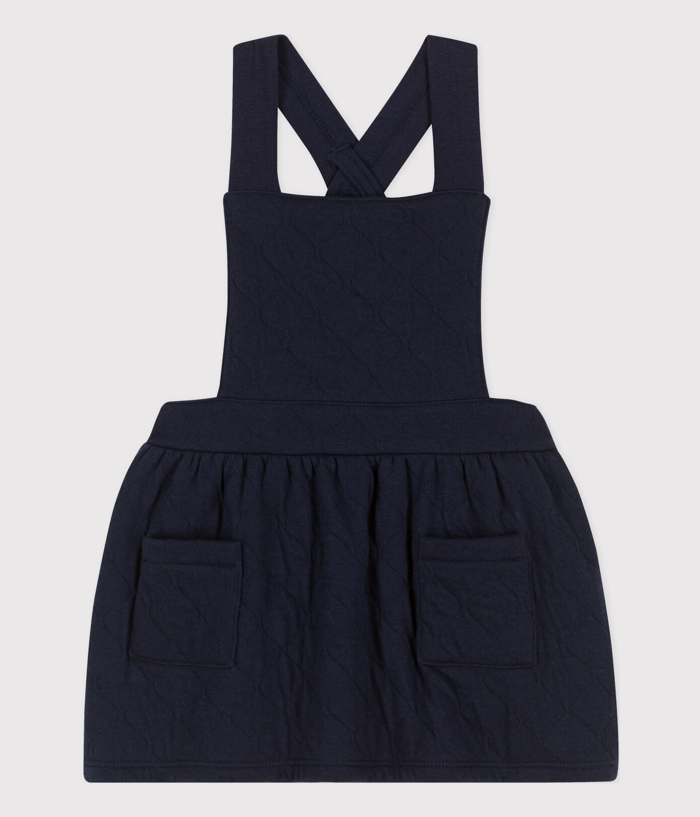 Robe sans manche bébé imprimée en tubique matelassé