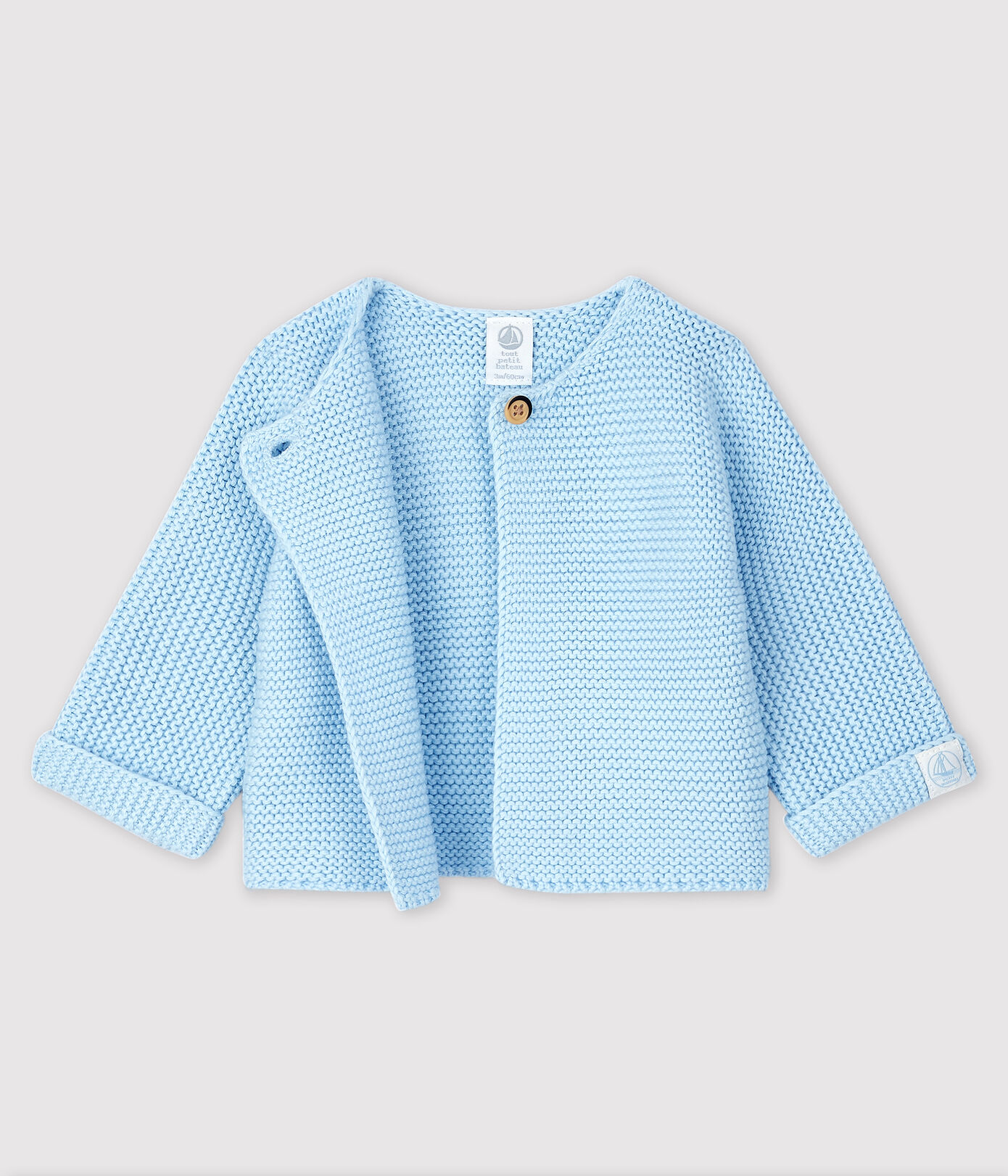 Cardigan en tricot de coton biologique bébé