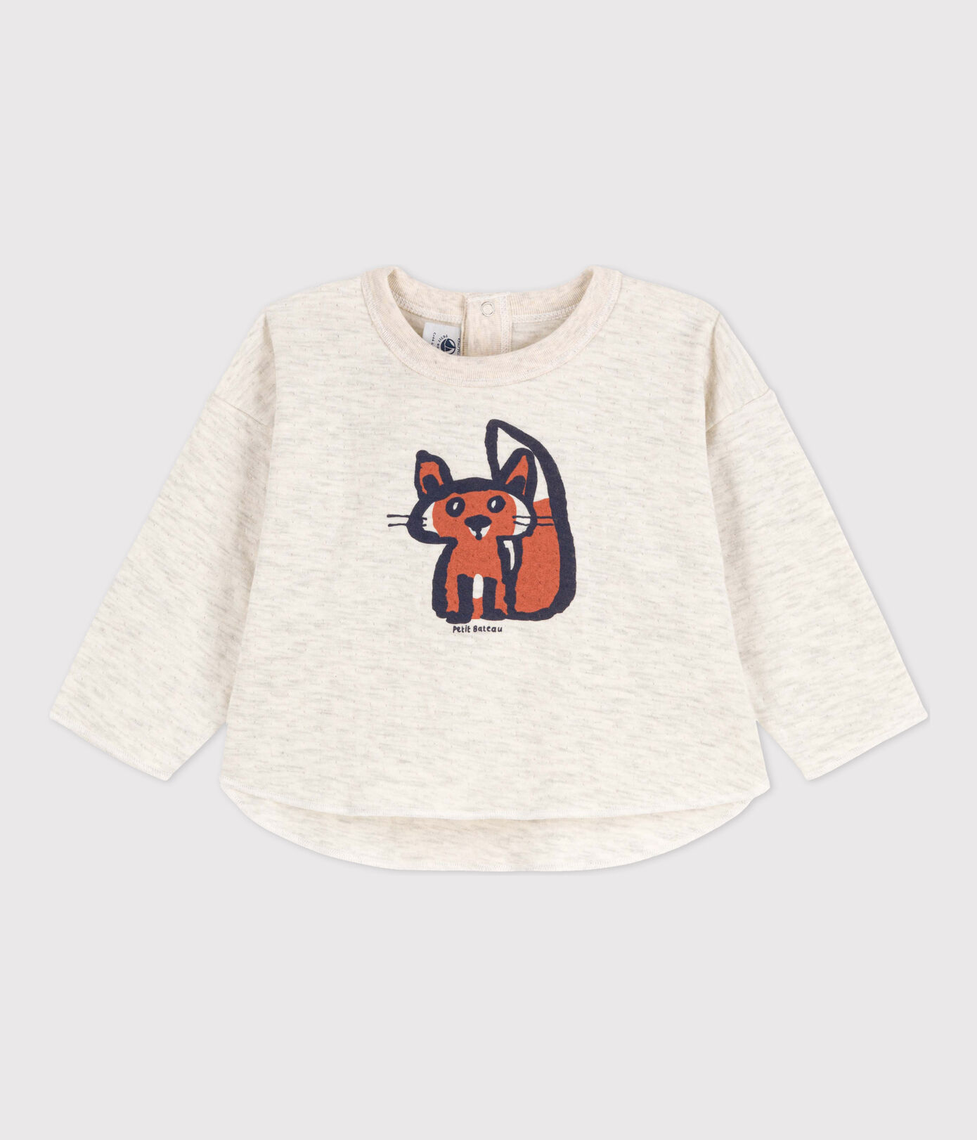 Tee-shirt manches longues bébé en tubique